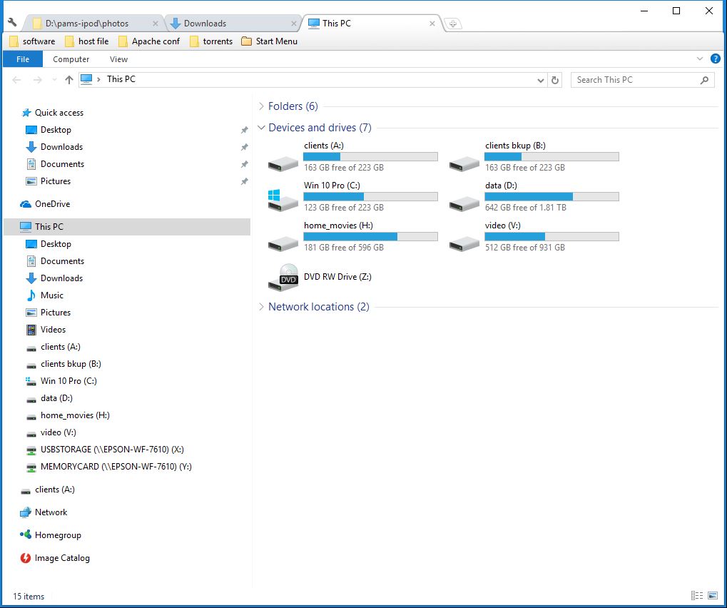 Screenshot of windows file explorer