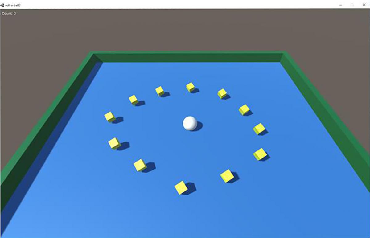 Roll A Ball Computer Game Screenshot