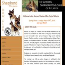 German Shepherd Club of Atlanta Website Screenshot